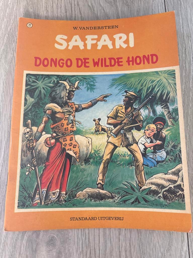 Safari nr. 22: Dongo de Wilde Hond - Willy Vandersteen 1973, Eén stripboek, Ophalen of Verzenden, Gelezen