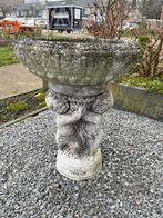 Klassiek betonnen tuinornament / vogelbad met engeltjes, Gebruikt, Minder dan 60 cm, Rond, Ophalen of Verzenden