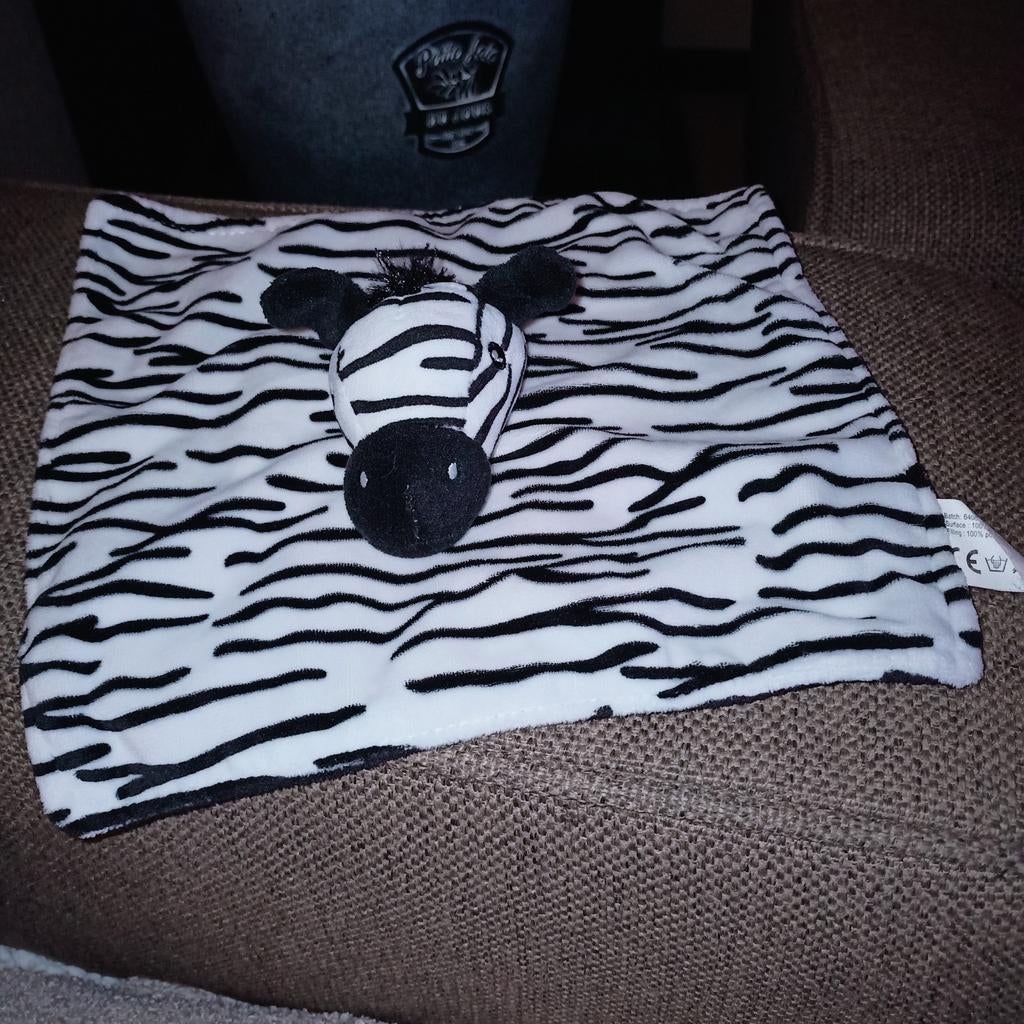 Zeeman zebra knuffeldoek. Rammelaar in het hoofd, Kinderen en Baby's, Speelgoed | Knuffels en Pluche, Overige merken, Overige typen