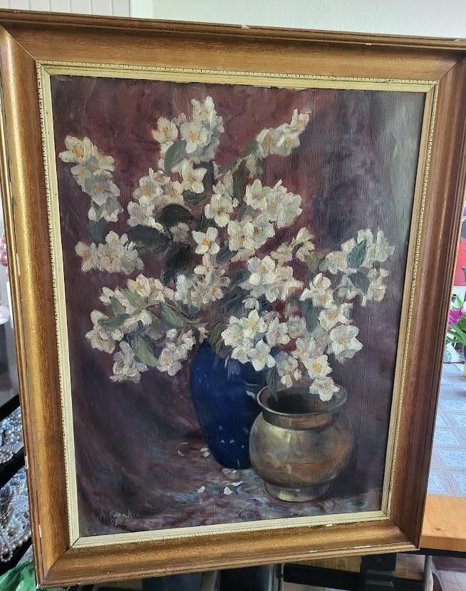 Bloemenschilderij, Ophalen