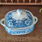 Delfsblauwe pot met deksel, Ophalen, Overige kleuren, Aardewerk of Porselein, Zo goed als nieuw