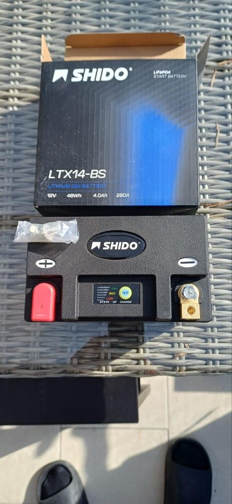 Shido LTX14-BS Lithium Ion Motoraccu 12V 48Wh 4.0Ah, Motoren, Ophalen, Nieuw