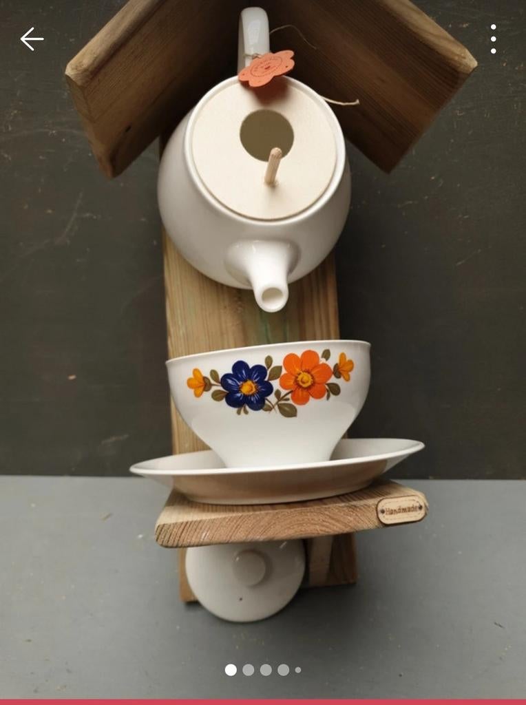 Moederdag kado   theepot vogelhuisje, Ophalen of Verzenden, Nieuw, Overige stijlen, Overige typen