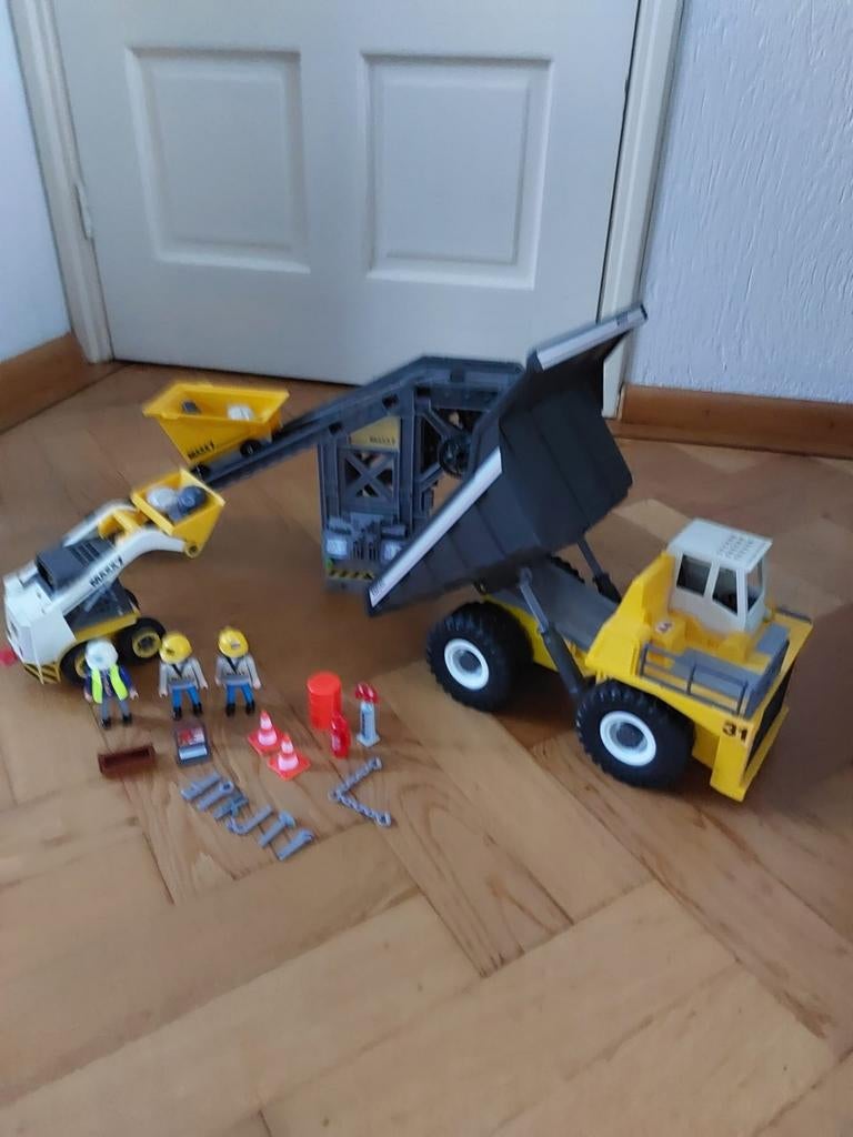 Playmobil Mijnbouwset 4041 & Kiepwagen 4037, Kinderen en Baby's, Speelgoed | Playmobil, Ophalen of Verzenden, Zo goed als nieuw