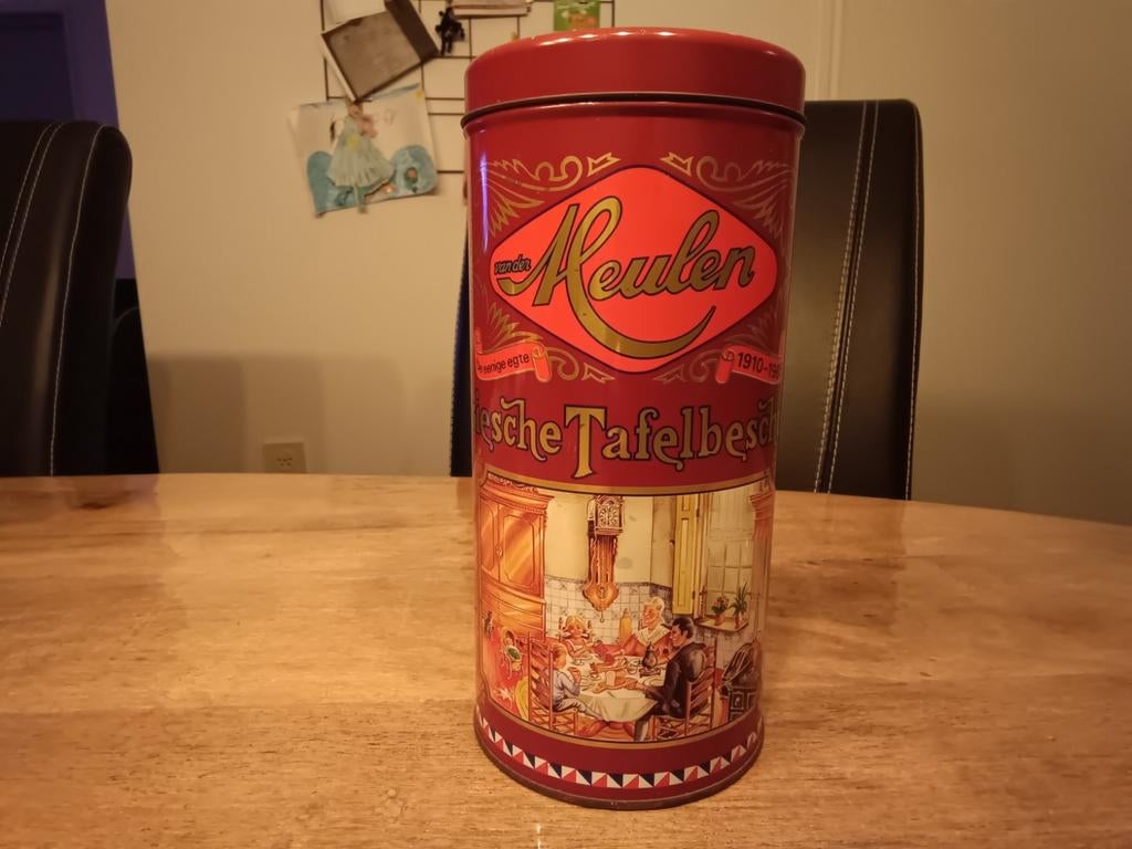 Rood blik van Meulen Beschuit, Verzamelen, Blikken, Ophalen of Verzenden