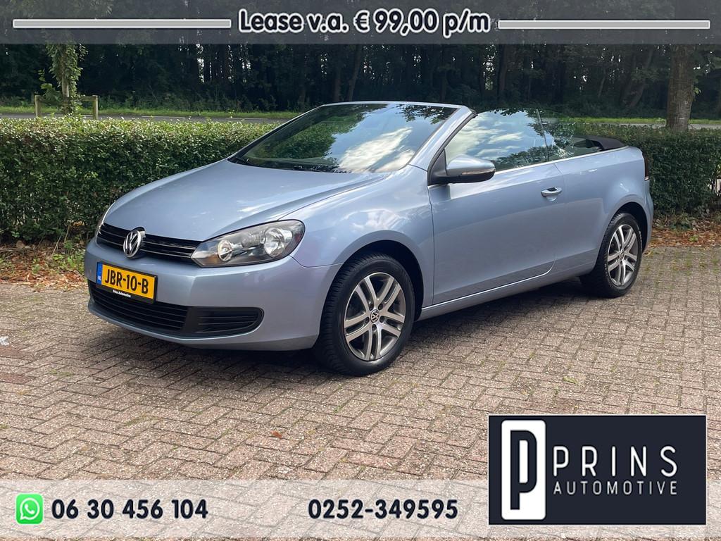 Volkswagen Golf Cabriolet 1.4 TSI|Clima|Leer|Stoelverw.|1st, Voorwielaandrijving, Euro 5, Gebruikt, Zwart