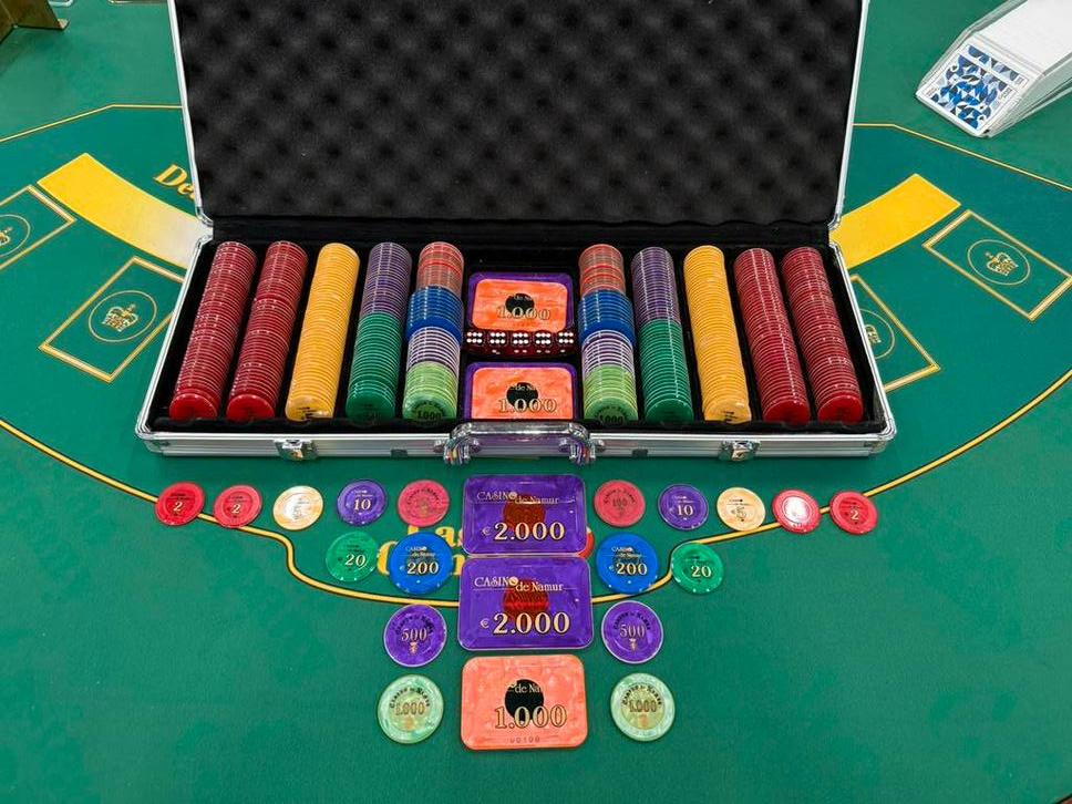 Luxe poker koffer (500 chips 4 plaques), Ophalen, Zo goed als nieuw