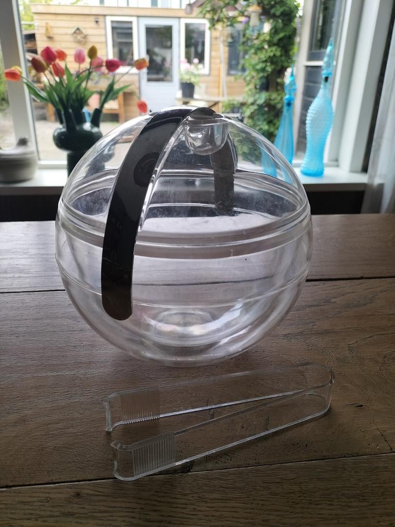 Guzzini ijsemmer met tang - retro gebruikt, Guzzini, Info@guzzini.com, Overige typen, Kunststof