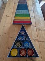 Complete set van 7 klankschalen met chakra's (incl. klopper), Ophalen of Verzenden, Zo goed als nieuw