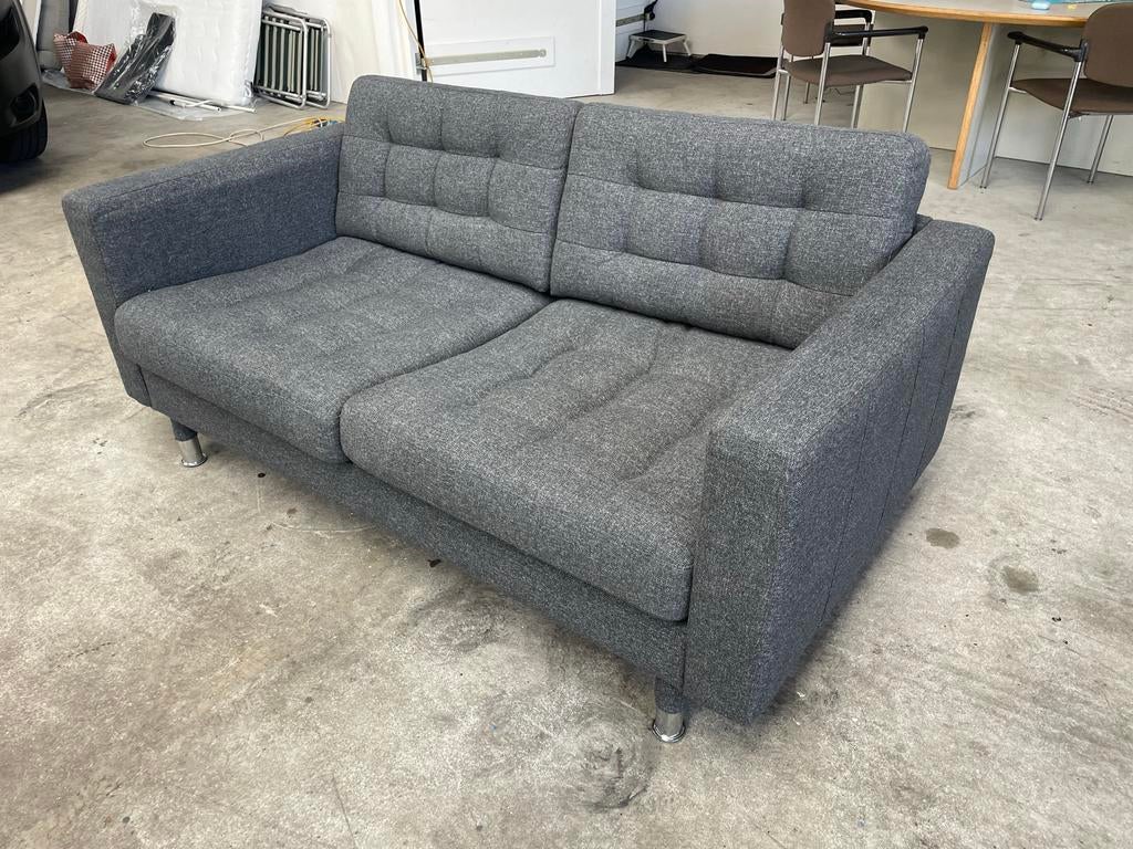 Ikea Landskrona grijze bank, Ophalen, Gebruikt, 150 tot 200 cm, Tweepersoons