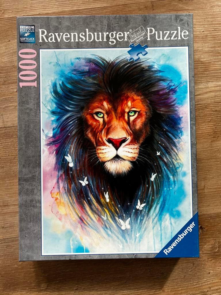 Ravensburger legpuzzel Majestueuze Leeuw, 1000 stukjes, Ophalen of Verzenden, 500 t/m 1500 stukjes, Zo goed als nieuw, Legpuzzel
