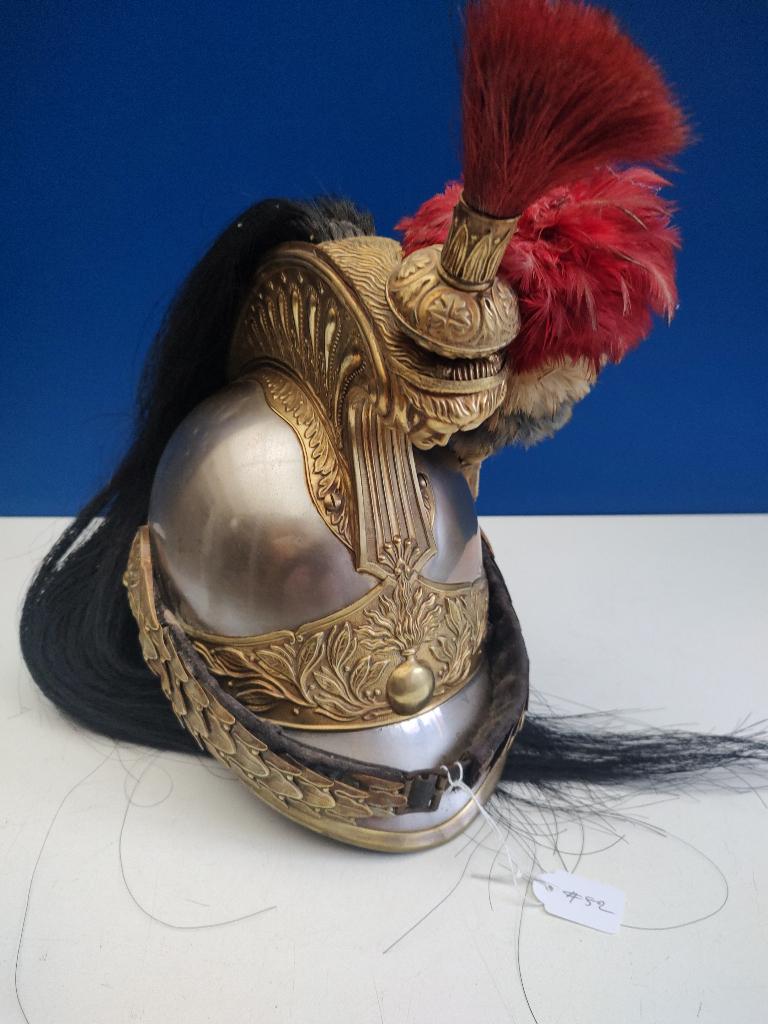 # 52 Franse Kurassier officier helm, Verzenden, Landmacht, Overige gebieden, Helm of Baret