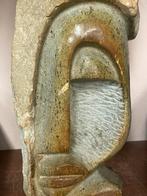 Abstracte handgesneden sculptuur Serpentijn Zimbabwe, Ophalen of Verzenden