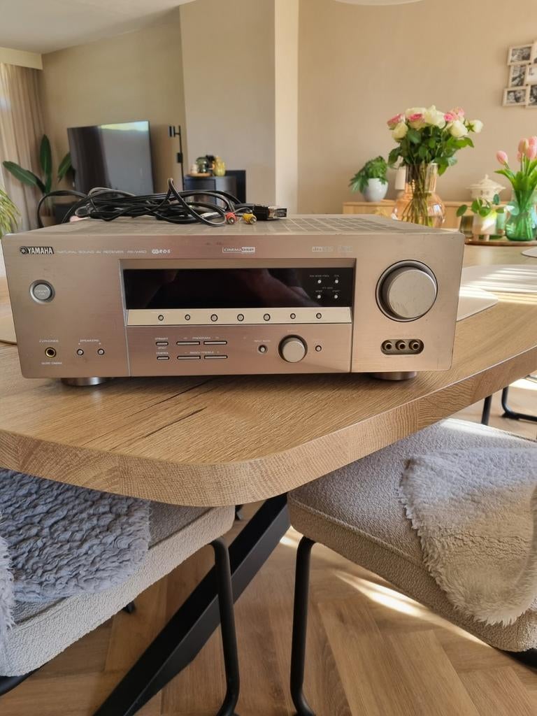 Yamaha rx-v450 receiver, Audio, Tv en Foto, Versterkers en Receivers, Ophalen, Zo goed als nieuw, 120 watt of meer, Yamaha