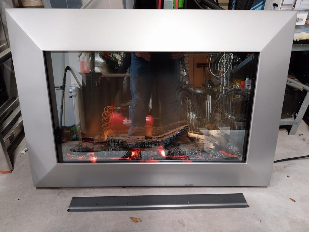 Hangende Faberhaard met ophangbeugel, Ophalen, Gebruikt, Hangende haard, Elektrische haard