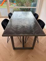 Eettafel vissengraat motief, Ophalen, 200 cm of meer, 50 tot 100 cm, Zo goed als nieuw