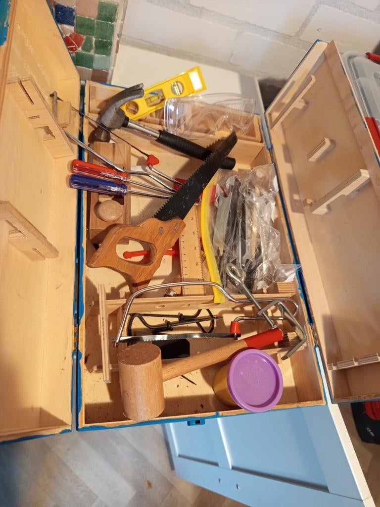 Gereedschapskist voor kinderen, Ophalen of Verzenden