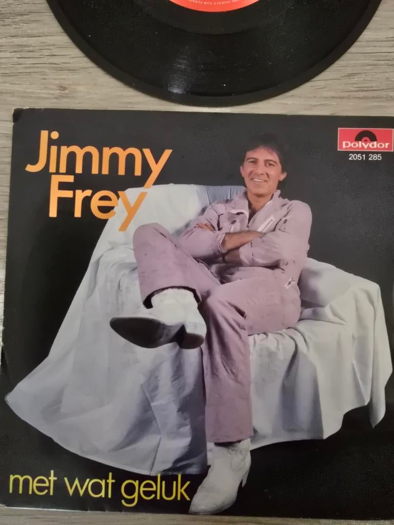 Jimmy Frey/ met wat geluk1, Ophalen of Verzenden, Gebruikt, Overige formaten, Levenslied of Smartlap