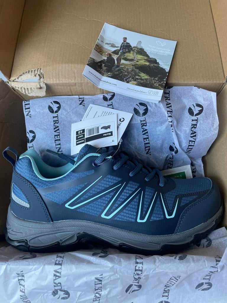 Travelin' Morke wandelschoenen, Ophalen of Verzenden, Blauw, Wandelschoenen of Bergschoenen