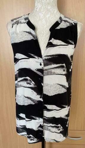 Jacqueline de Yong top maat 40, Kleding | Dames, Tops, Zo goed als nieuw, Maat 38/40 (M), Zwart, Zonder mouw, Ophalen of Verzenden