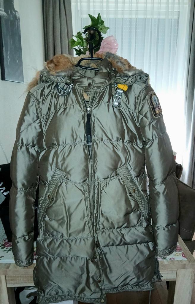 Parajumper Long Bear Kaki maat Xs, Kleding | Dames, Jassen | Winter, Zo goed als nieuw, Maat 34 (XS) of kleiner, Groen, Ophalen