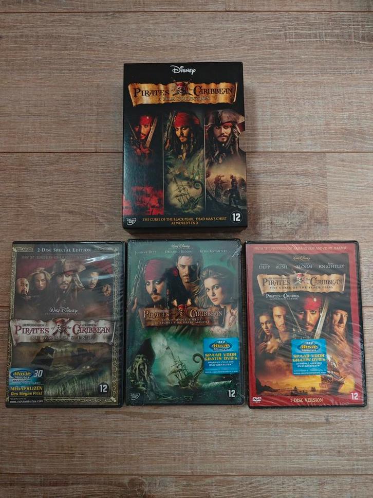 Pirates of the Caribbean DVD set - NIEUW, Cd's en Dvd's, Dvd's | Overige Dvd's, Nieuw in verpakking, Boxset, Vanaf 12 jaar, Ophalen of Verzenden