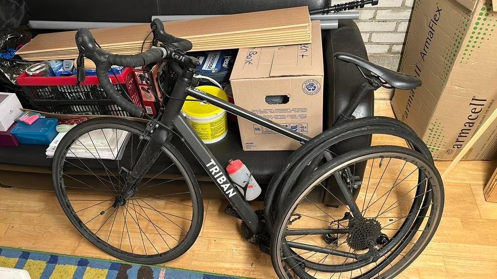 Triban RC120 - Racefiets - kapotte derailleur, Fietsen en Brommers, Fietsen | Racefietsen, 28 inch, Gebruikt, Heren, Aluminium