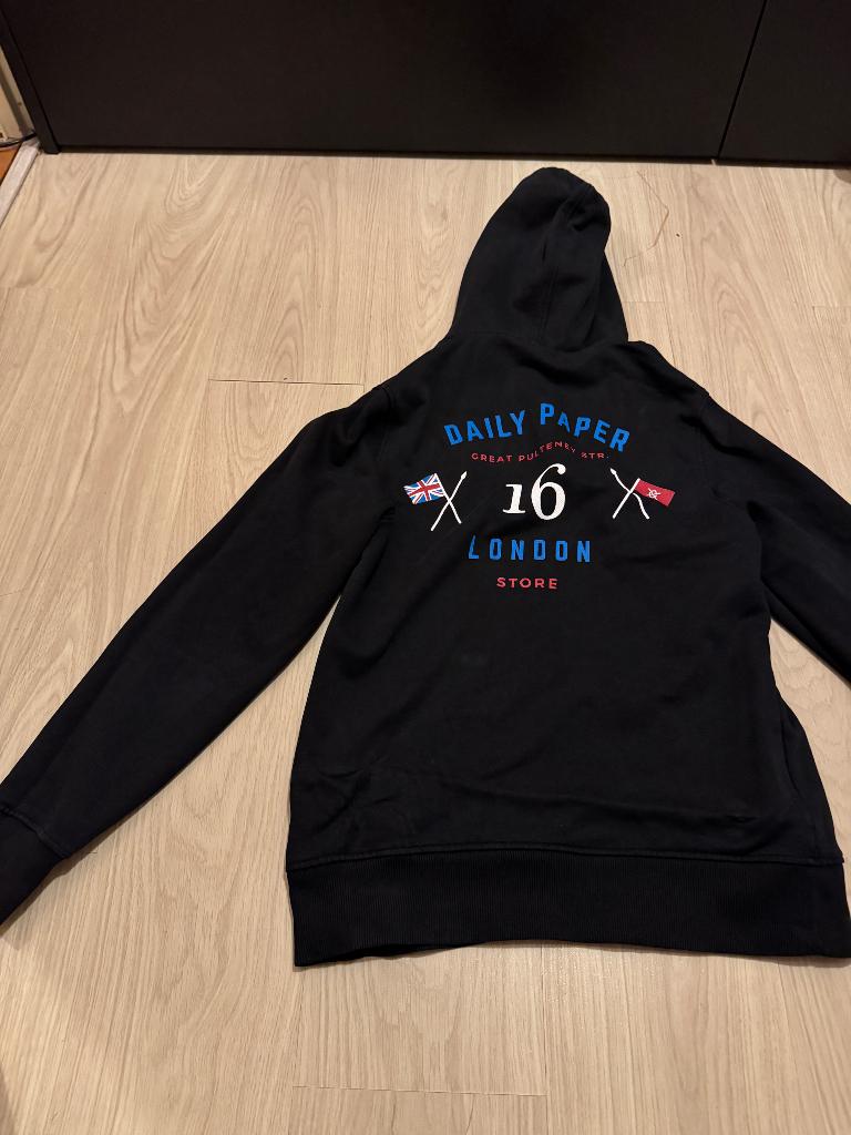 Daily paper hoodie maat s, Zwart, Ophalen of Verzenden, Zo goed als nieuw, Daily Paper