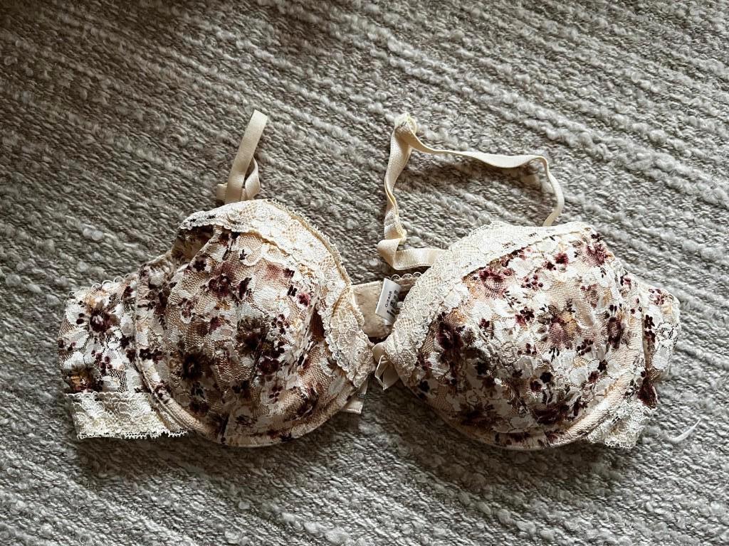 Elbrina bh, 80B, beige en bruin, kanten randjes, nieuw, Kleding | Dames, Ondergoed en Lingerie, Elbrina, Ophalen of Verzenden