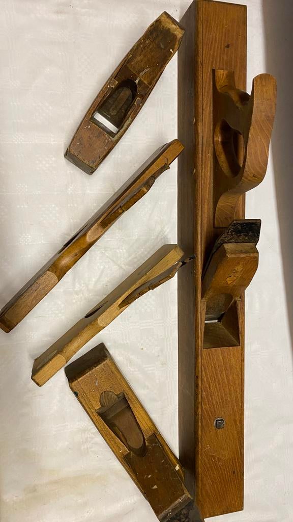 Antieke schaven en waterpas., Ophalen of Verzenden