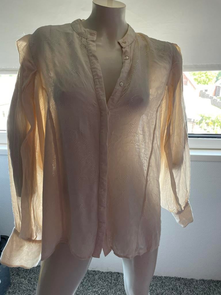 Shoeby blouse met werkje in de stof xxl, ., Wit, Maat 46/48 (XL) of groter, Ophalen of Verzenden