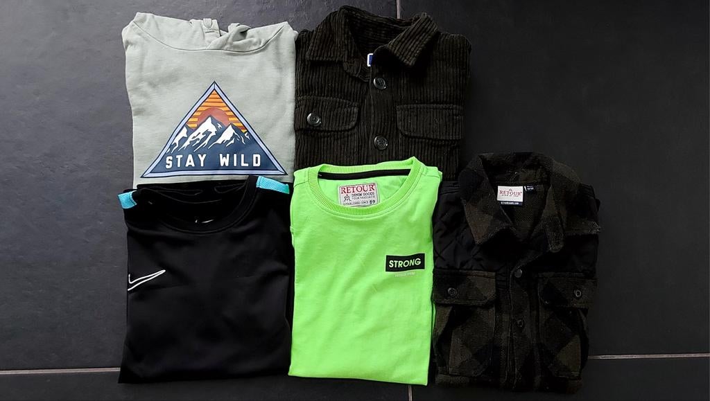 Jongens kledingpakket Maat: 140, Ophalen of Verzenden, Jongen, Shirt of Longsleeve