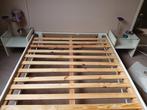 2 persoons bed. Zo goed als nieuw met nacht kastjes, Huis en Inrichting, Slaapkamer | Bedden, Ophalen, Tweepersoons, 140 cm, Zo goed als nieuw
