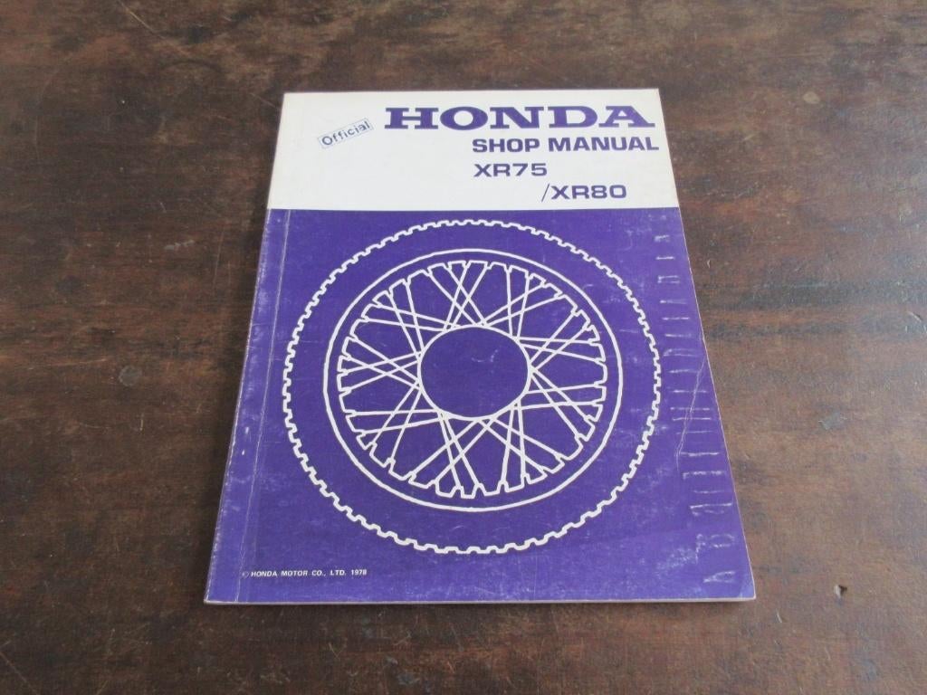 Honda XR75 XR80 1973-1979 K1 K2 K3 K4 K5 werkplaatshandboek, Ophalen of Verzenden, Honda