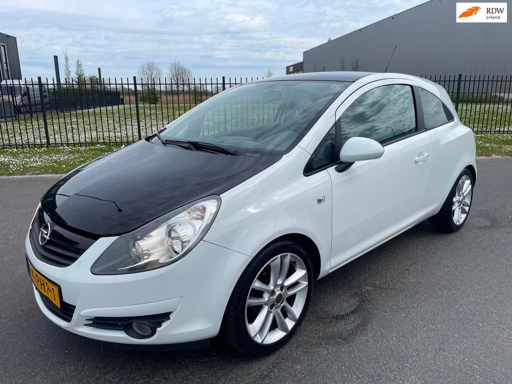 Opel Corsa 1.4-16V Color Edition|Bj 2011|Airco|Apk 2-2027!Cr, Voorwielaandrijving, Euro 5, 4 cilinders, Wit