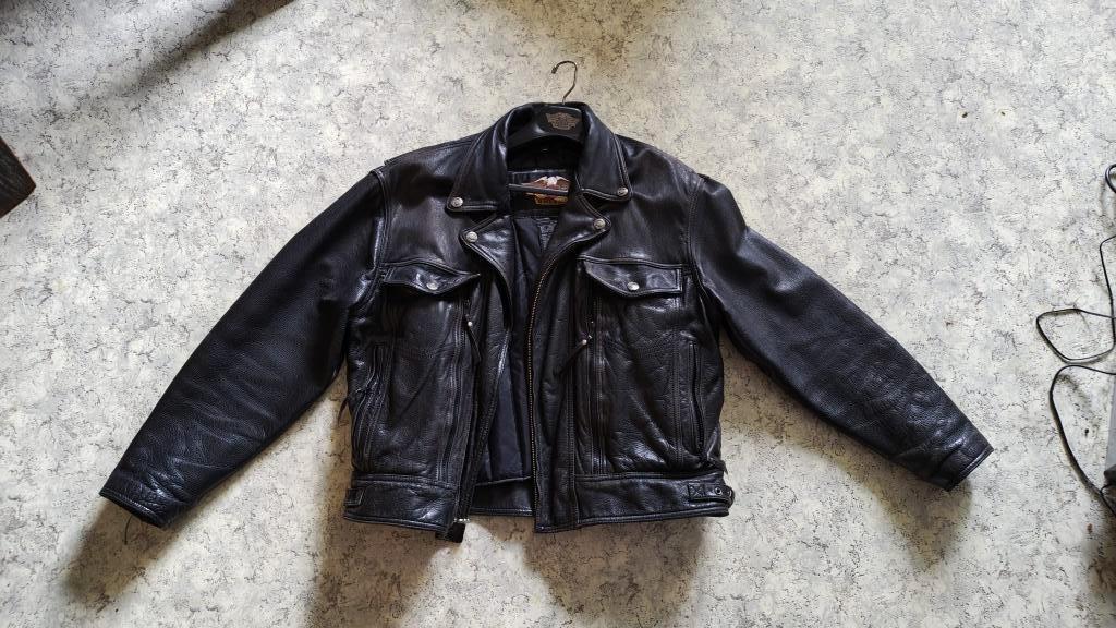 Vintage Harley Davidson Motor Jack, Motoren, Kleding | Motorkleding, Ophalen, Heren, Jas | leer, Harley Davidson. Origineel.