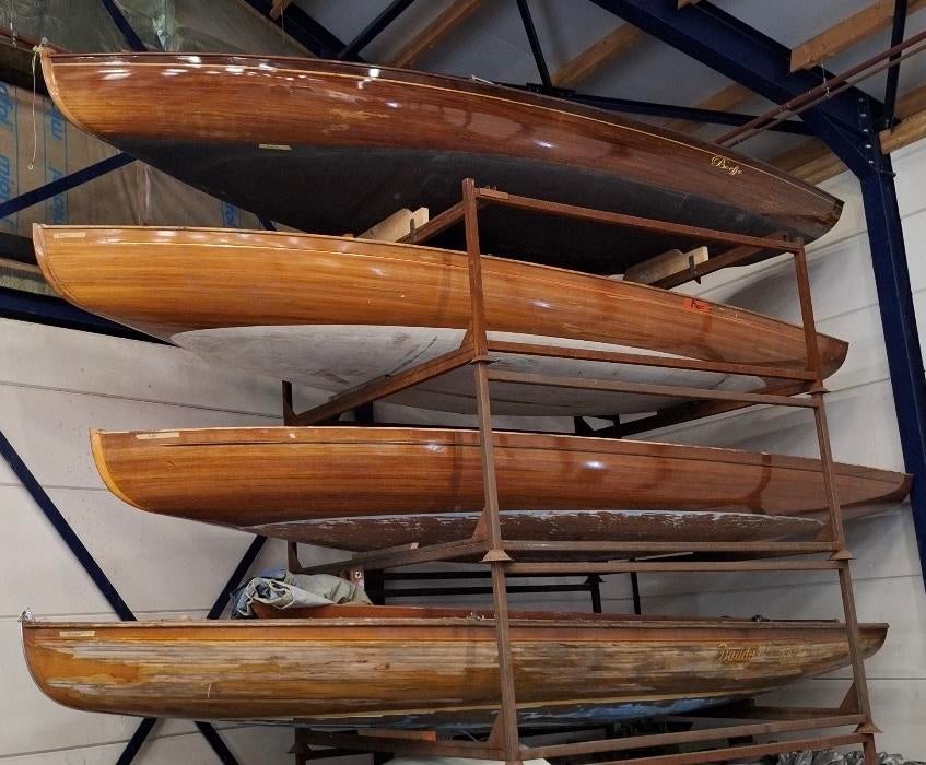 Mahonie Houten rompen 16m2/BM, Watersport en Boten, Ophalen, Gebruikt