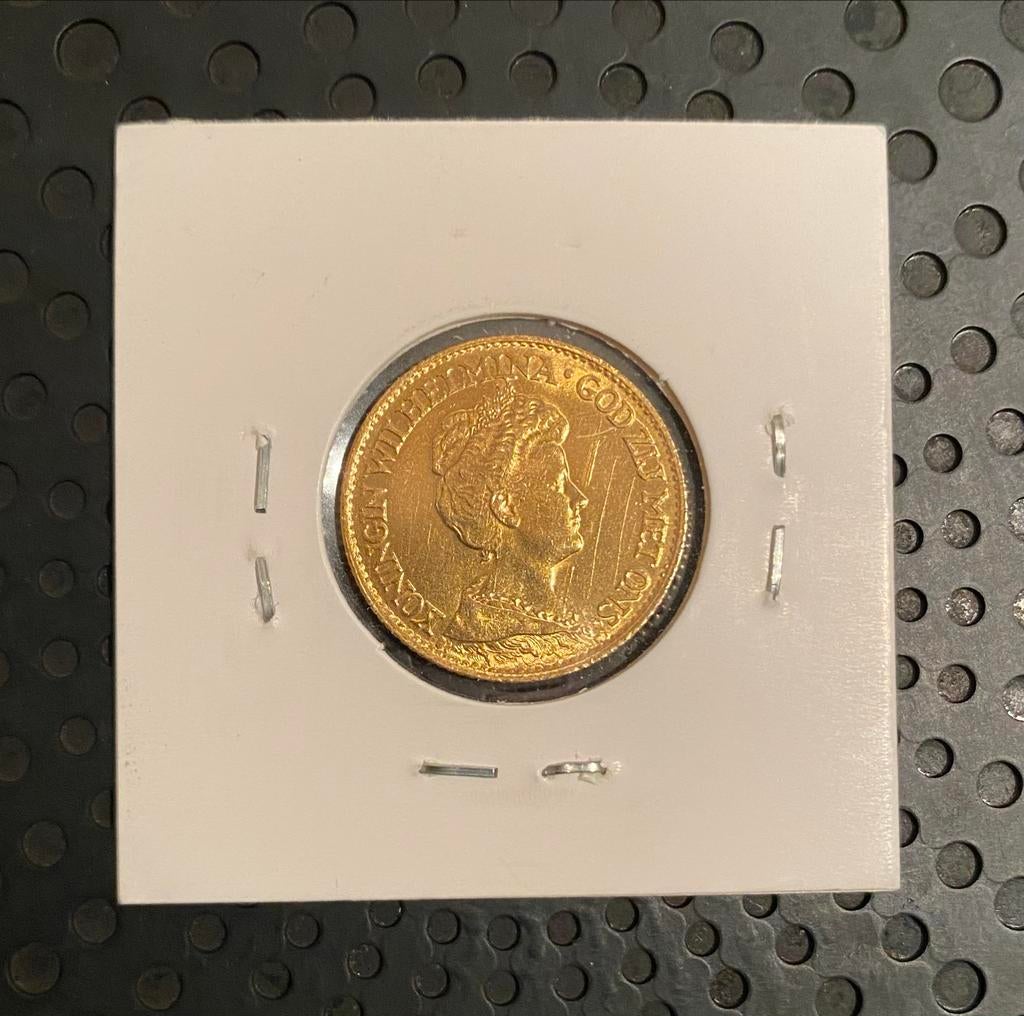 Gouden Tientje Wilhelmina - Zeldzaam!, Postzegels en Munten, Koningin Wilhelmina, Losse munt, 10 gulden, Goud