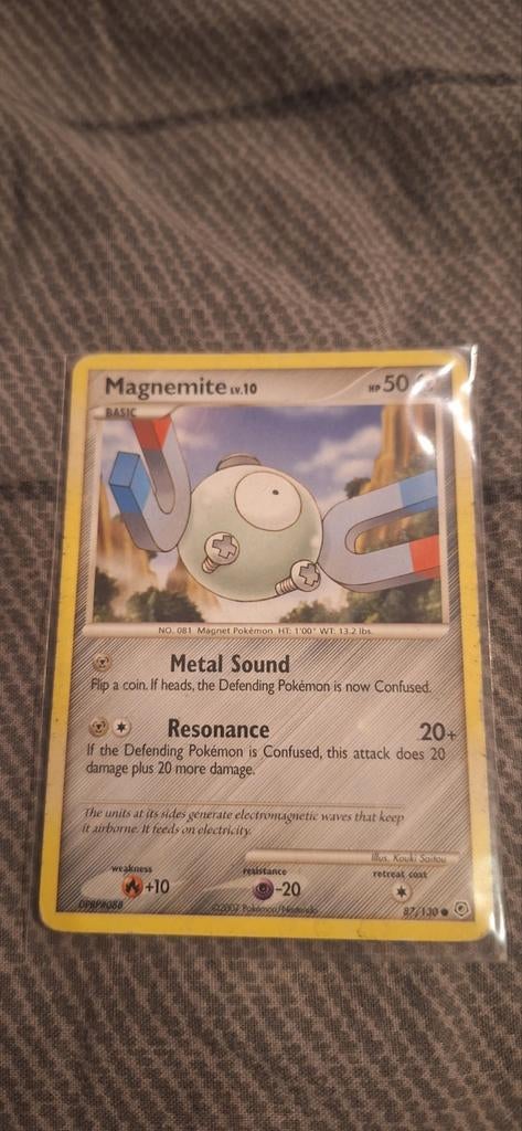 Magnemite Pokémon kaart, Ophalen of Verzenden