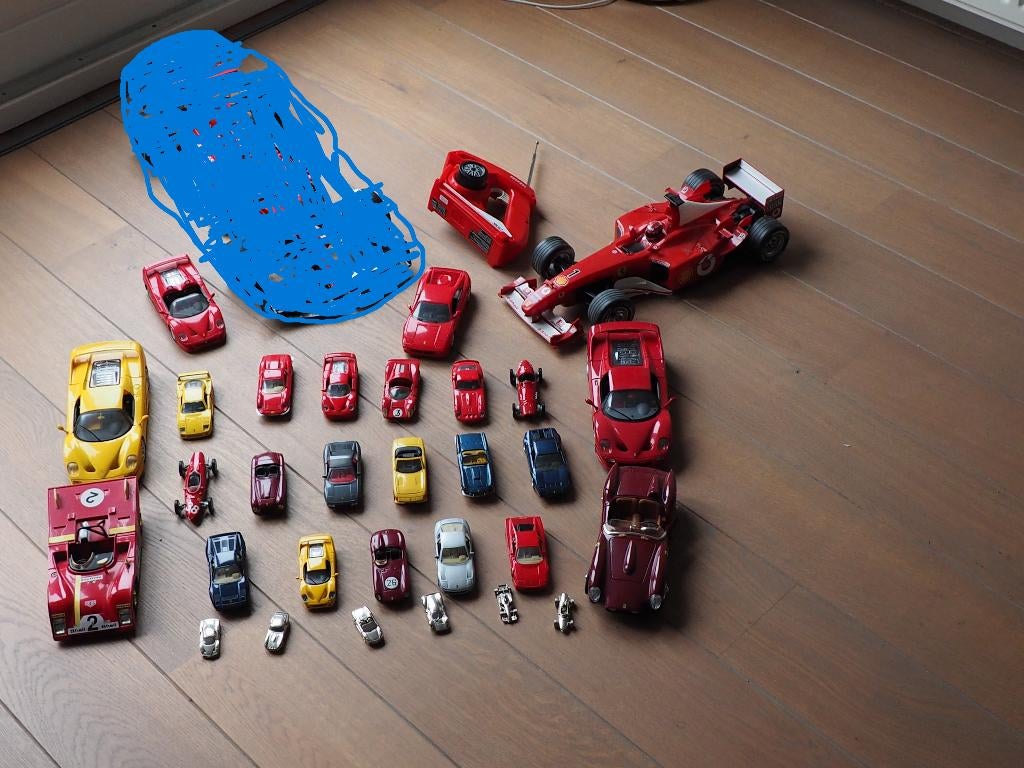 30 Verschillende Ferrari schaalmodellen, Ophalen of Verzenden, Zo goed als nieuw, Auto, Overige merken