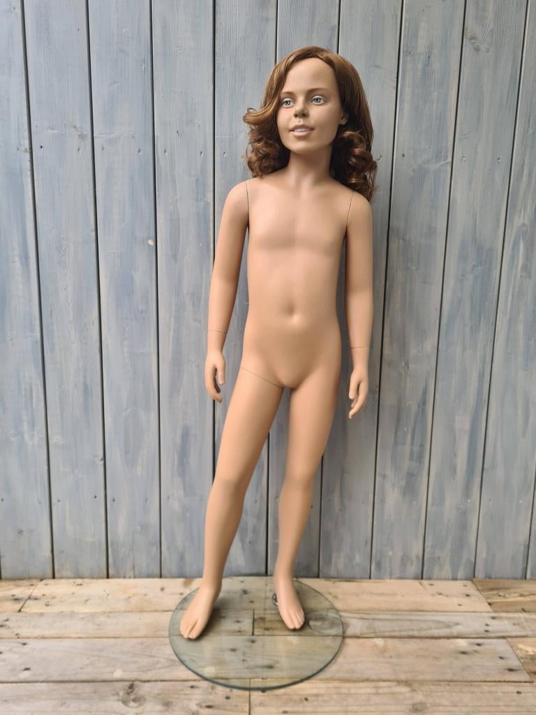 etalagepop kindje meisje 128 cm Hans Boodt paspop 14, Ophalen of Verzenden, Gebruikt
