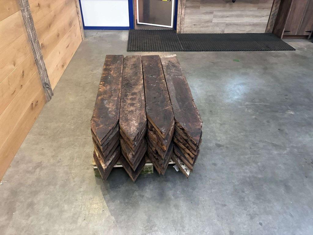 Ankerplanken voor beschoeiing damwand en grondkering, Gebruikt, 25 tot 50 mm, Ophalen of Verzenden, Plank