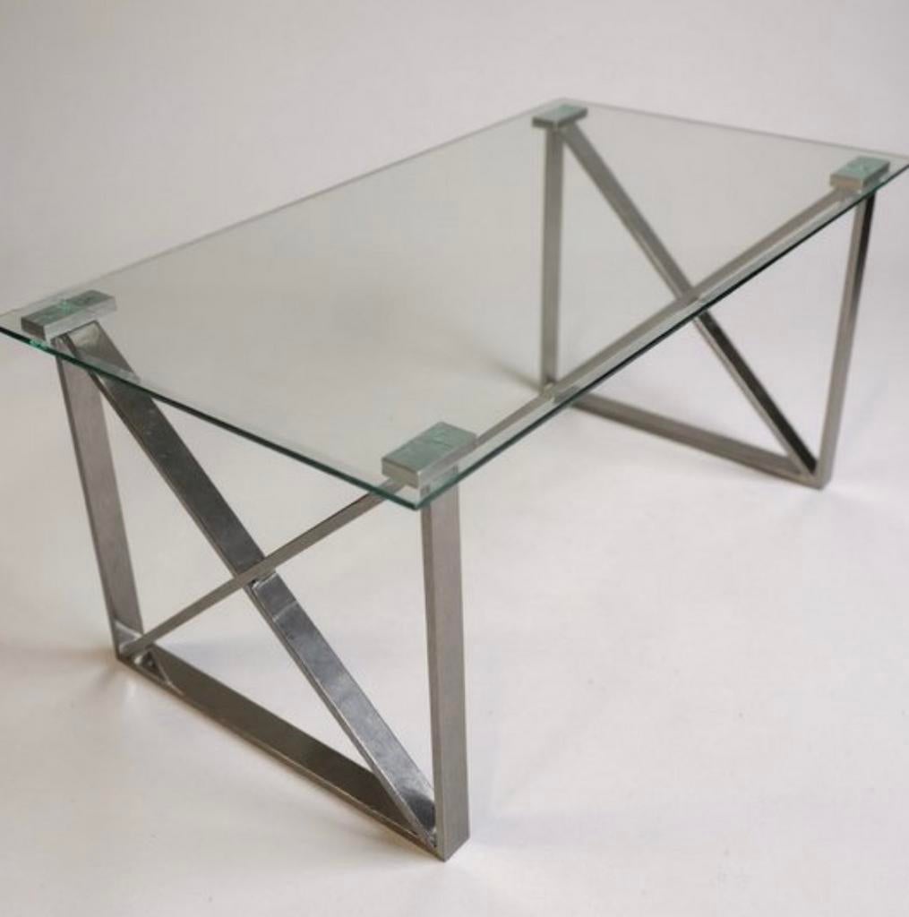 Eettafel, Huis en Inrichting, Tafels | Eettafels, Ophalen, Zo goed als nieuw, Rechthoekig, 50 tot 100 cm
