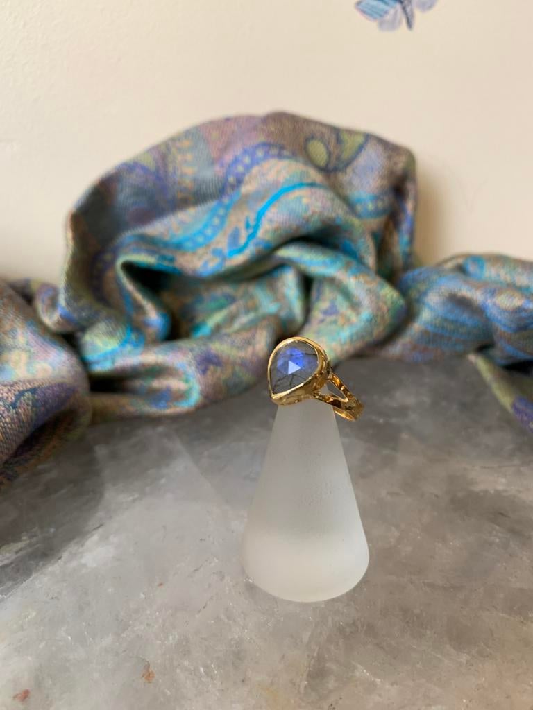 Labradoriet geluk beschermt aura straling magie intuïtie TIP, Blauw, Nieuw, Ophalen of Verzenden, Dame of Heer