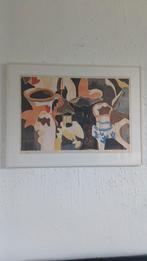 Vincent van Oyen - Abstracte Zeefdruk (1993), Ophalen of Verzenden