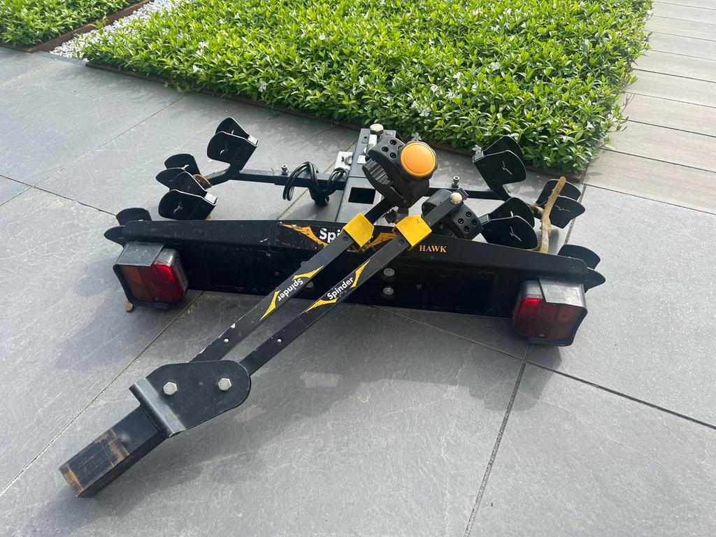 Fietsendrager Spinder Hawk, Auto diversen, Ophalen, Gebruikt, 2 fietsen, Trekhaakdrager