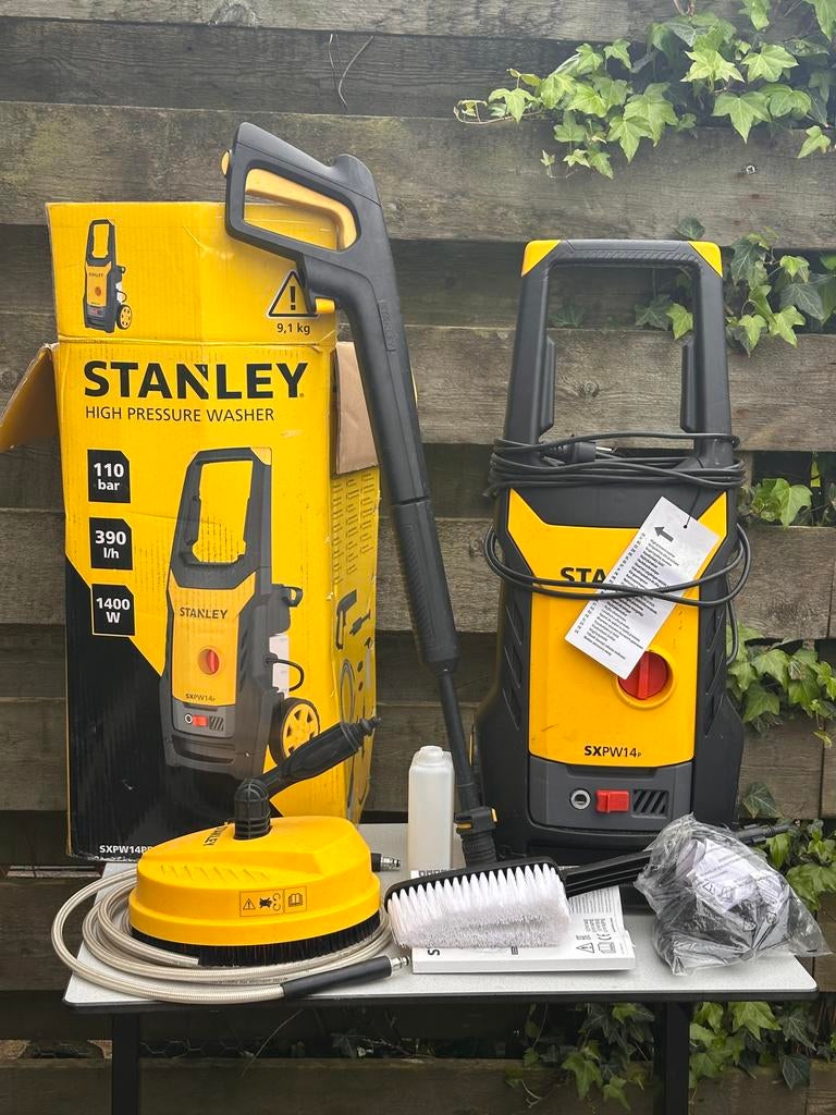 Stanley Hogedrukreiniger SXPW14P - 110 bar, 1400W, Ophalen, Zo goed als nieuw, Overige typen