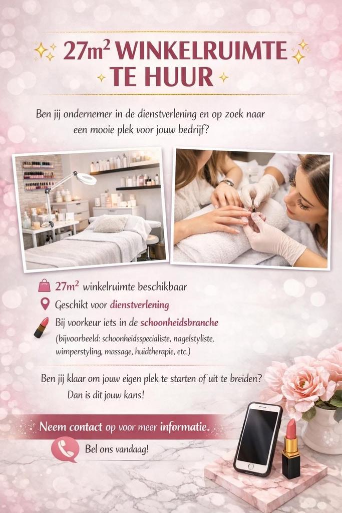 Telefoon winkel ter overname of start schooheidsalon