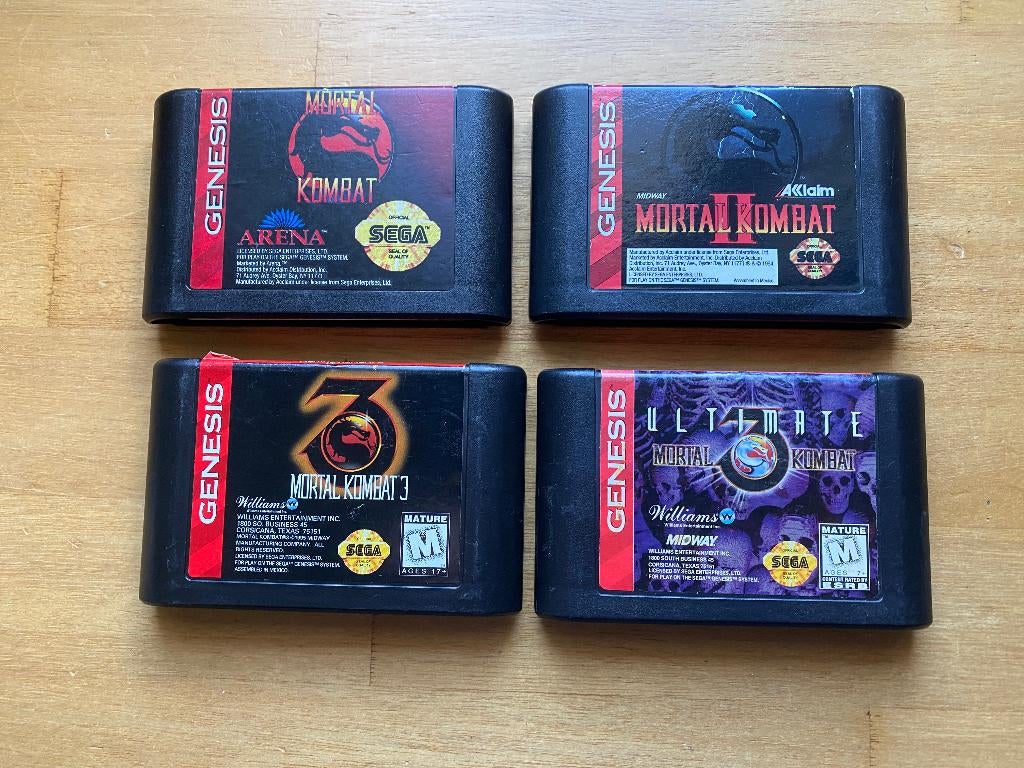 Mortal kombat collectie sega genesis, Vechten, 1 speler, Ophalen of Verzenden, Zo goed als nieuw