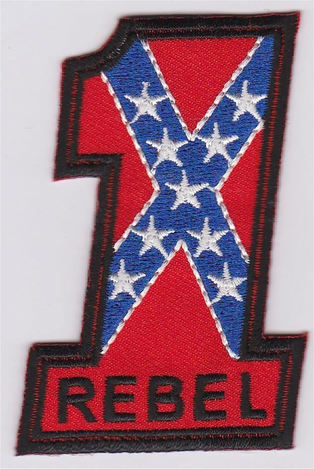 Rebel vlag nr. 1 stoffen opstrijk patch embleem #6, Ophalen of Verzenden, Nieuw
